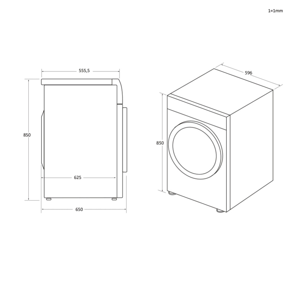 Haier HD11-A2959 asciugatrice Libera installazione Caricamento frontale 11 kg A++ Bianco