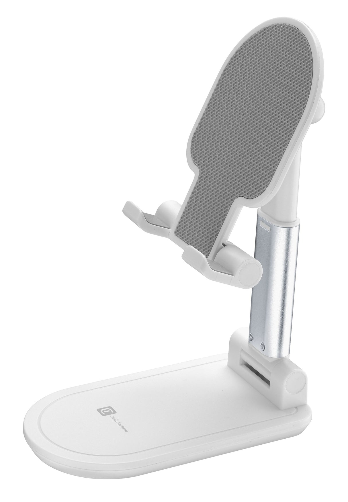Cellularline Table Stand - Universale per Smartphones e Tablets Supporto da tavolo pieghevole per smartphones e tablets