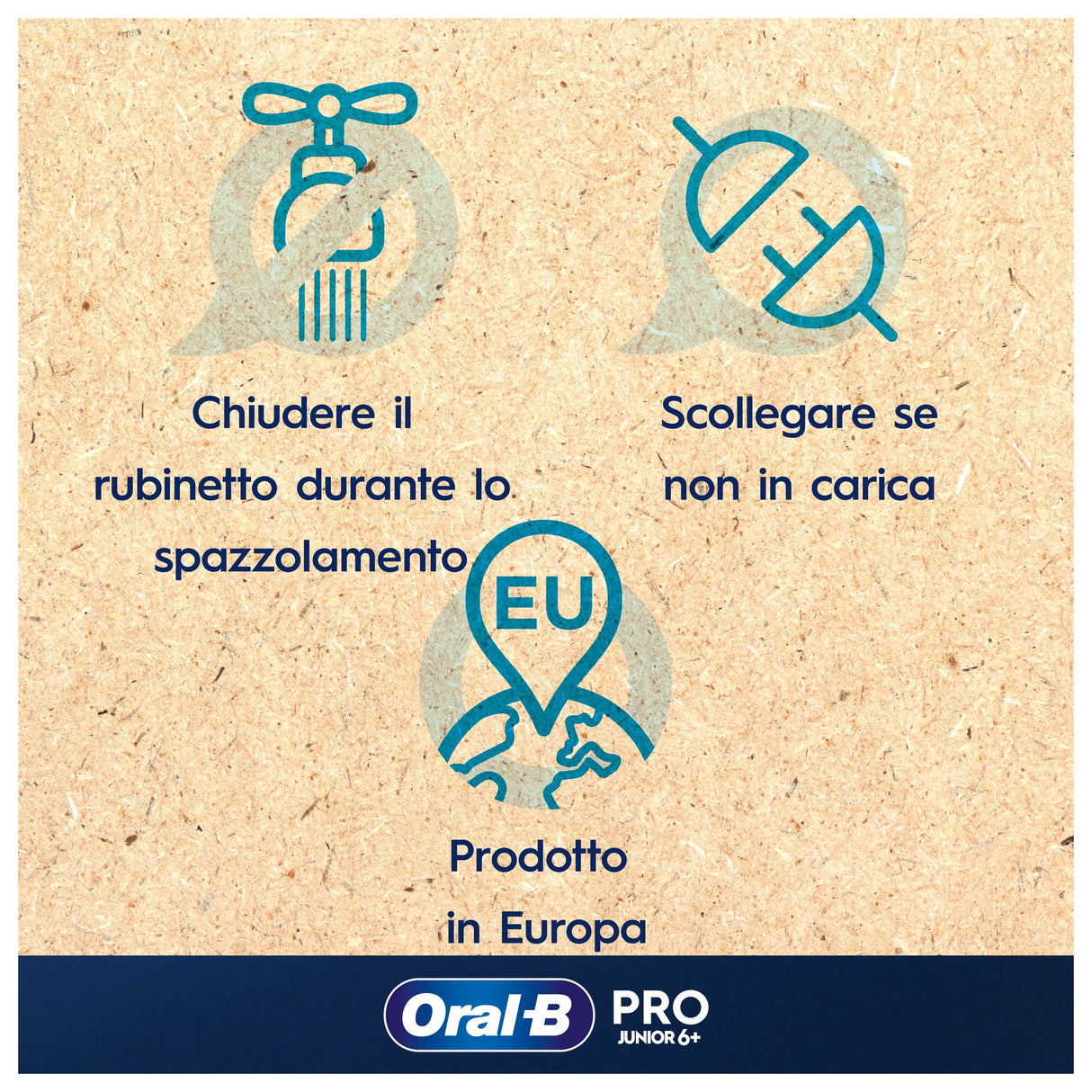Oral-B PRO 14876674 spazzolino elettrico Bambino Spazzolino rotante Multicolore, Bianco