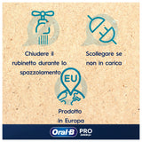 Oral-B PRO 14876674 spazzolino elettrico Bambino Spazzolino rotante Multicolore, Bianco