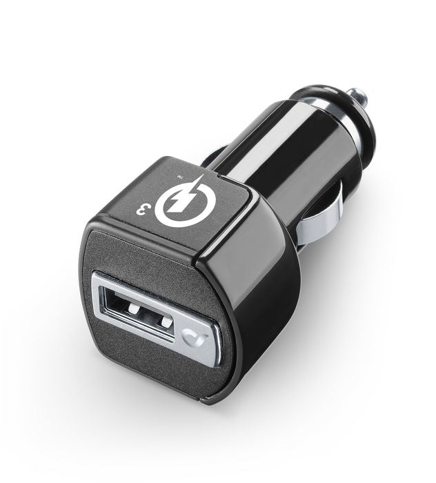 Cellularline USB Car Charger 18W - Huawei, Xiaomi, Wiko, Asus and other smartphone Caricabatterie da auto adattivo 18W