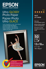 Epson Ultra Glossy Photo Paper - 13x18cm - 50 Fogli