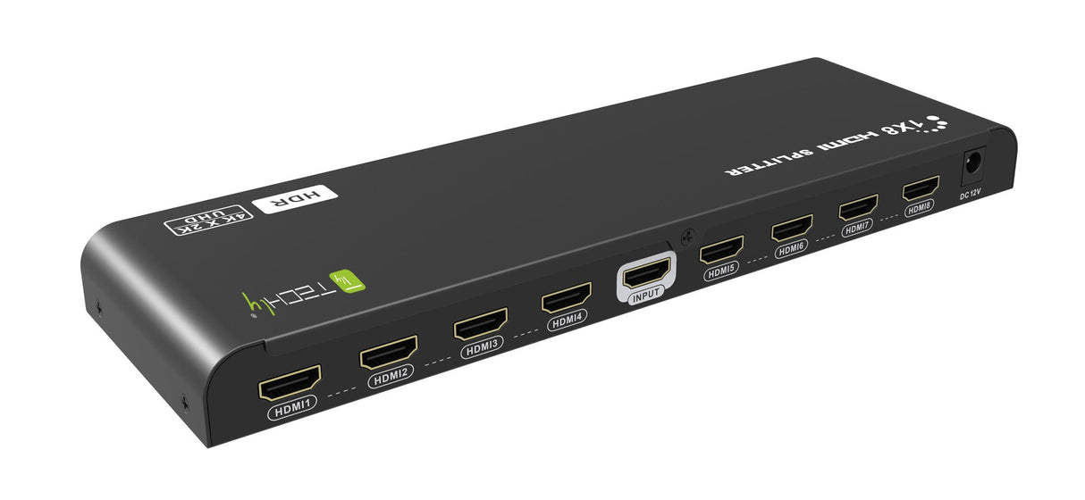 Techly HDR Splitter 1x8 HDMI 2.0 4Kx2K 60Hz