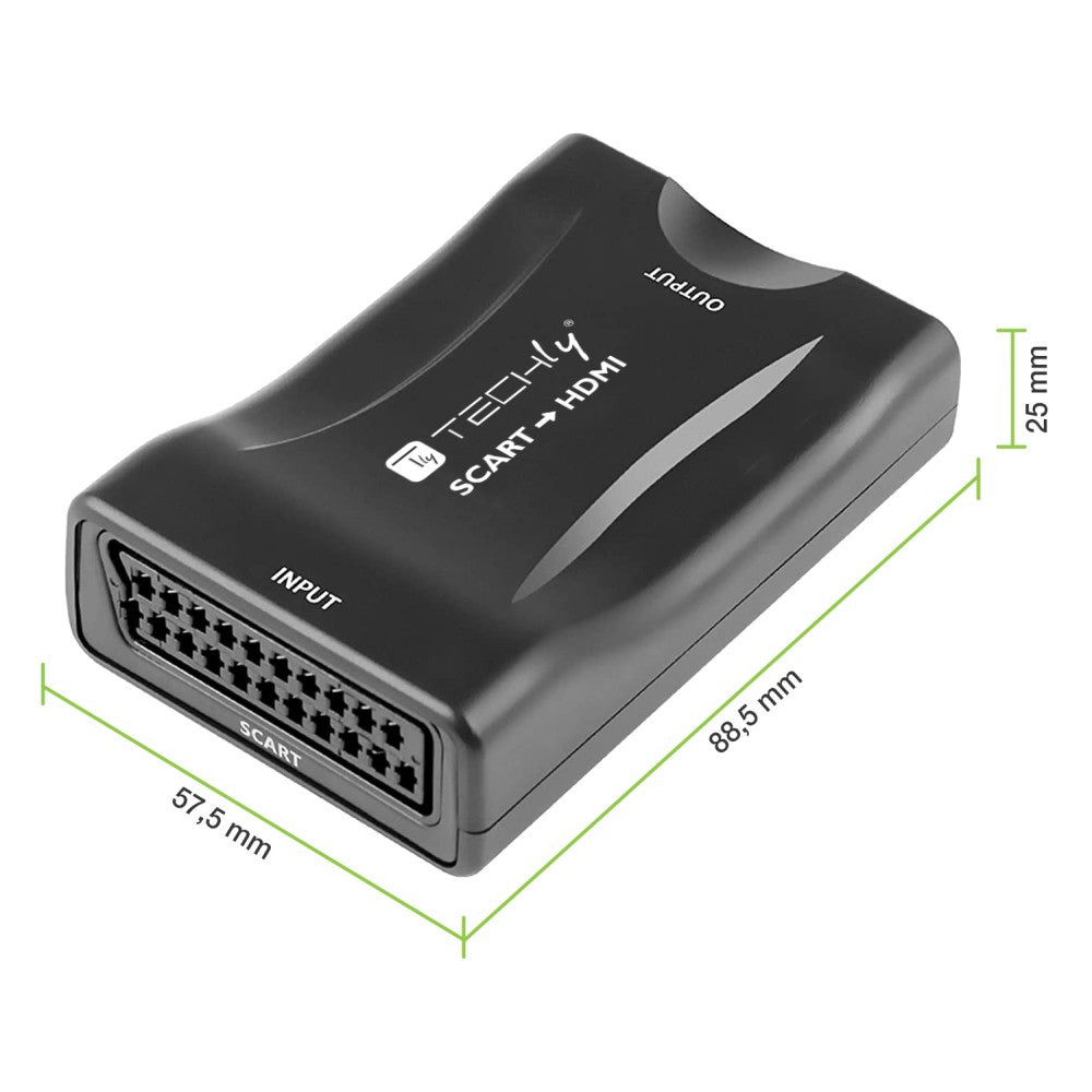 Techly IDATA SCART-HDMI3 convertitore video 1920 x 1080 Pixel