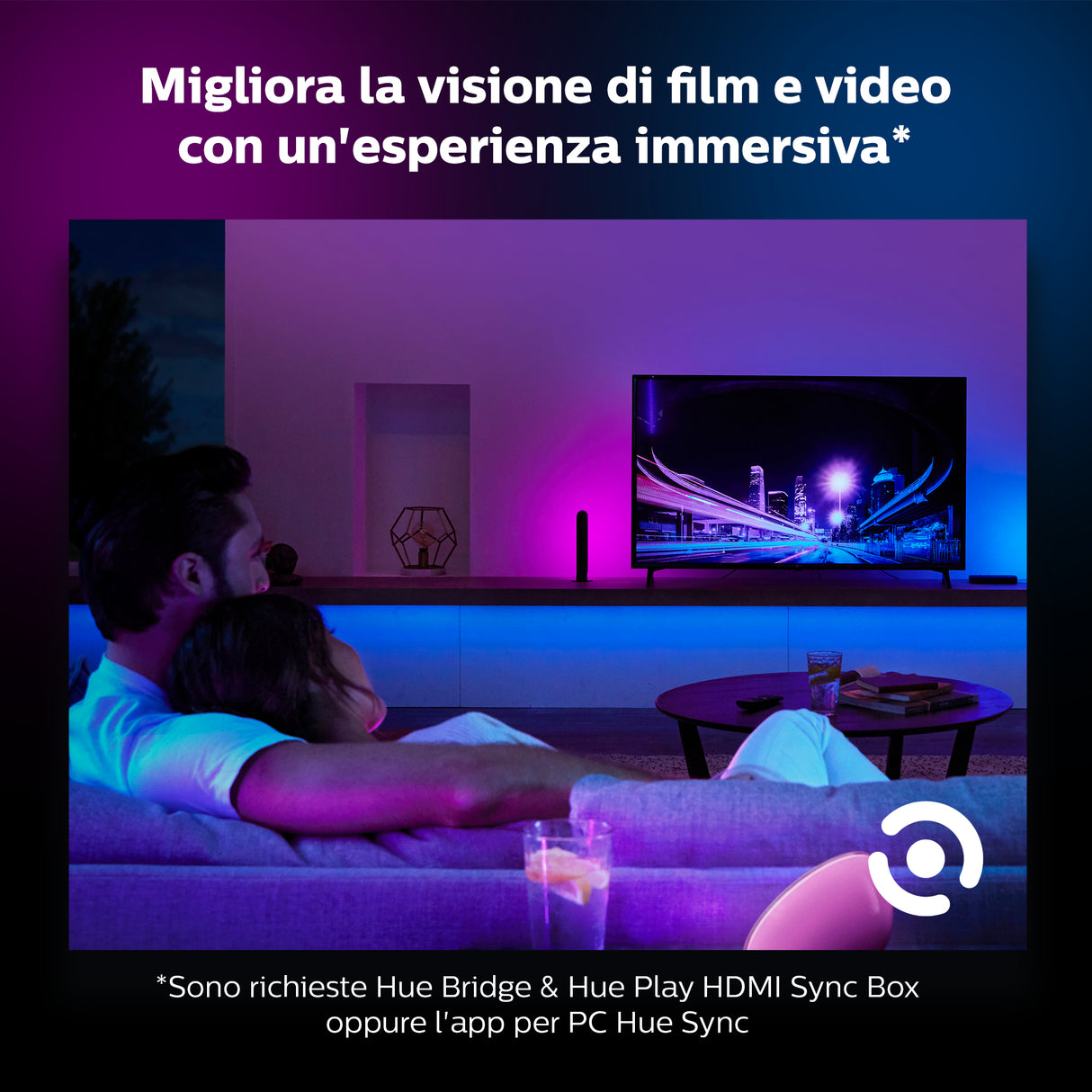 Philips Hue White and Color ambiance Lightstrip Plus V4 Striscia 2 m estensibile