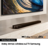 Samsung Soundbar HW-Q800D/ZF Serie Q, 11 Speaker, Wireless Dolby Atmos, Audio a 5.1.2 Canali, Q-Simphony, Alexa integrato e compatibile con Google Assistant, Black 2024