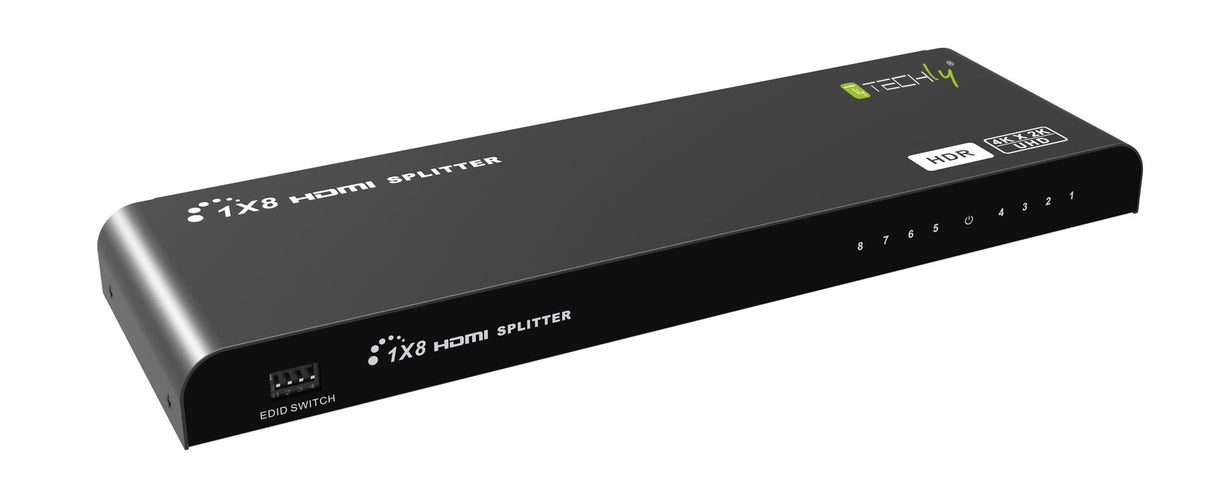 Techly HDR Splitter 1x8 HDMI 2.0 4Kx2K 60Hz