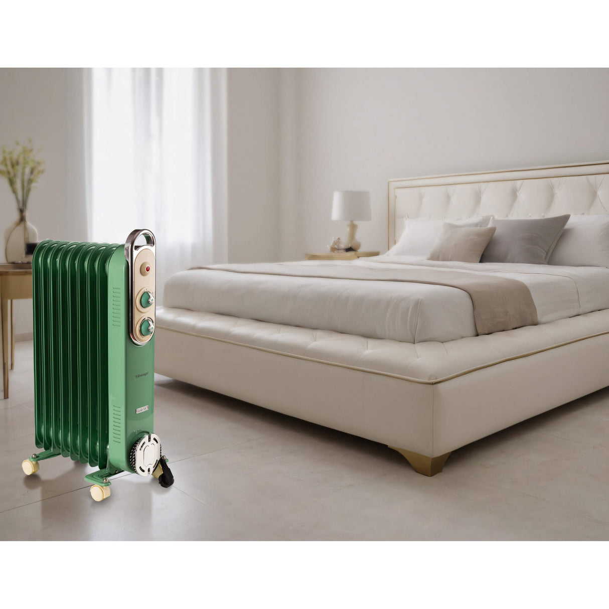 Ariete Vintage Radiatore 9 Elementi Green e Cream