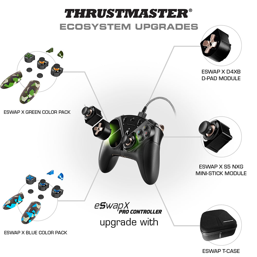 Thrustmaster eSwap Pro Controller Xbox One Nero USB Gamepad Analogico/Digitale Xbox One, Xbox Series S