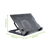 Techly Supporto per notebook fino a 17.3" con sistema di raffreddamento