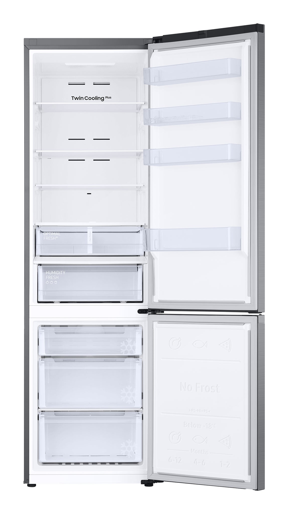 Samsung Frigorifero Combinato EcoFlex AI 2m 387L RB38C607AS9