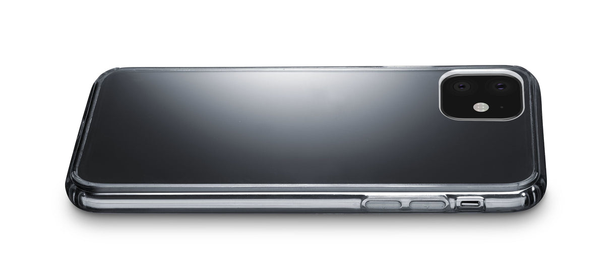 Cellularline Clear Strong - iPhone 11 Custodia rigida con bordi in gomma