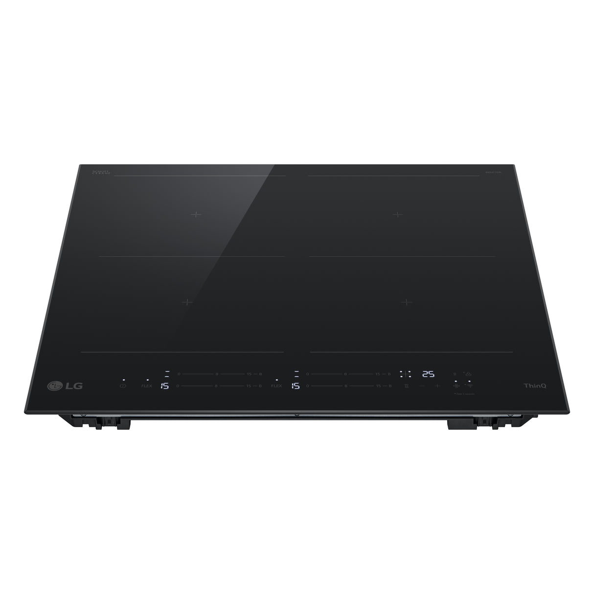 LG CBIZ2437B Piano cottura induzione 60cm, 7,4kW con limitatore, 4 zone, 2 flex, Wi-Fi
