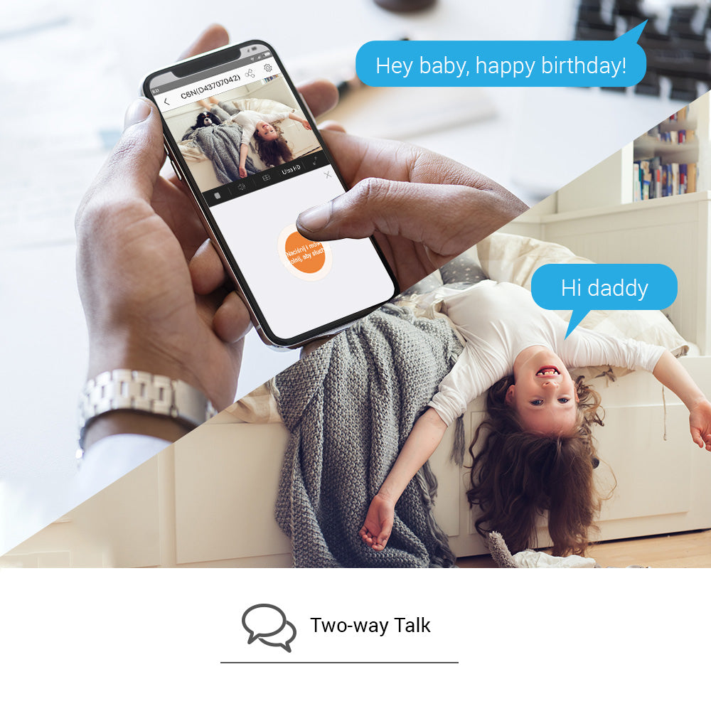 EZVIZ C6N Telecamera Wi-Fi motorizzata per interno con vista a 360°