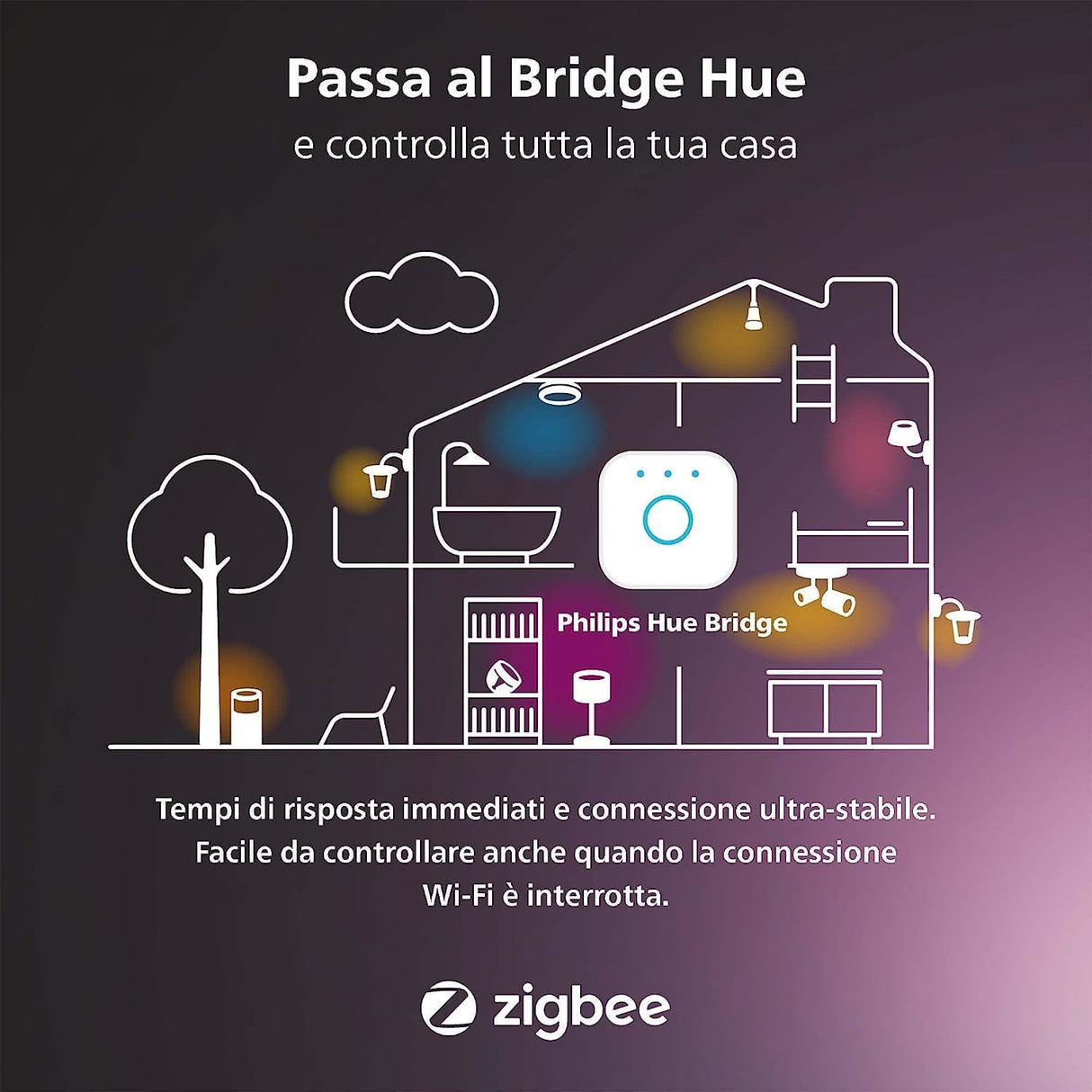 Philips Hue White and Color ambiance Lampadina Smart E27 100 W