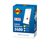 FRITZ!Repeater 2400 INT Ricevitore e trasmettitore di rete Grigio, Bianco 10, 100, 1000 Mbit/s