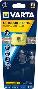 Varta OUTDOOR SPORTS ULTRALIGHT H30R Lime Torcia a fascia LED