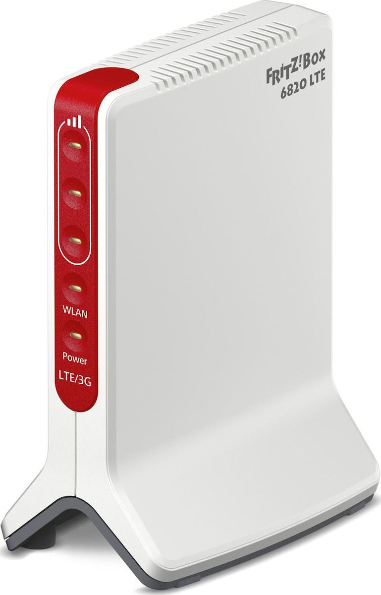 FRITZ!Box 6820 LTE (v3) INT router wireless Gigabit Ethernet Banda singola (2.4 GHz) 4G Rosso, Bianco