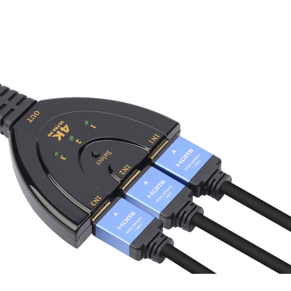 Techly IDATA HDMI-3F30 conmutador de vídeo