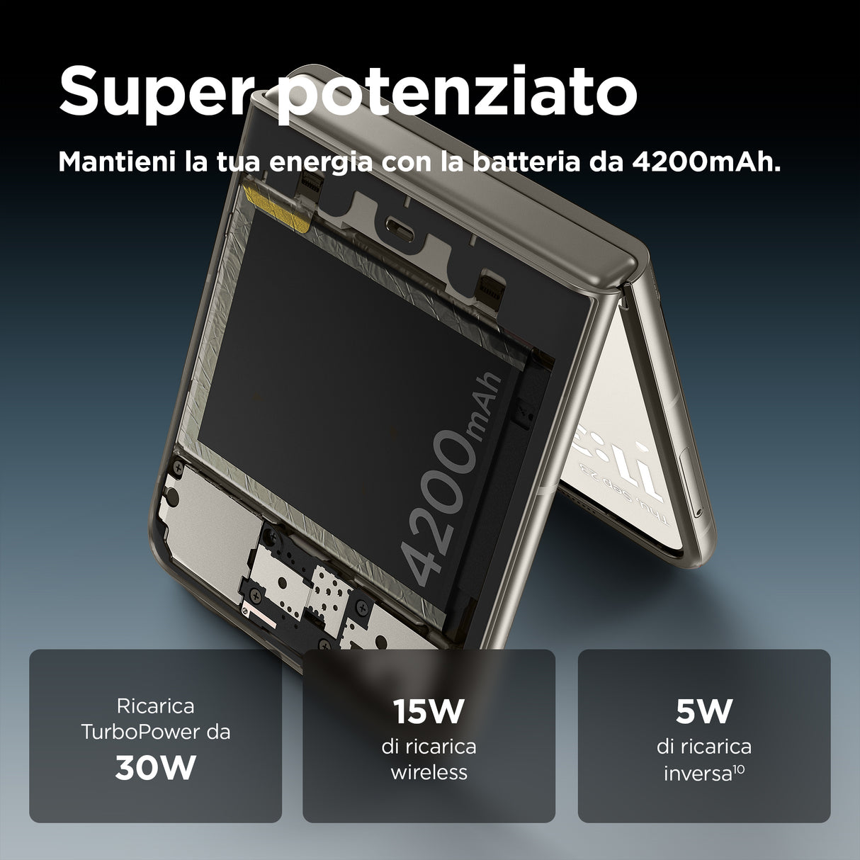 Motorola razr 50 17,5 cm (6.9") Doppia SIM Android 14 5G USB tipo-C 8 GB 256 GB 4200 mAh Sabbia