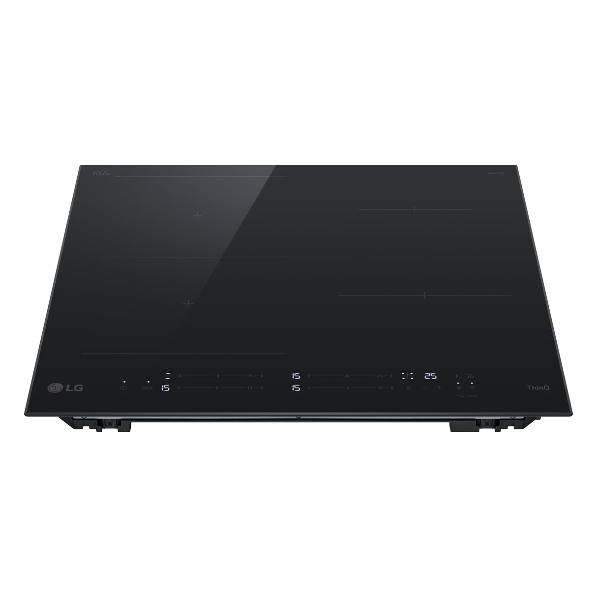 LG CBIZ2435B Piano cottura induzione 60cm, 7,4kW con limitatore, 4 zone, 1 flex, Wi-Fi
