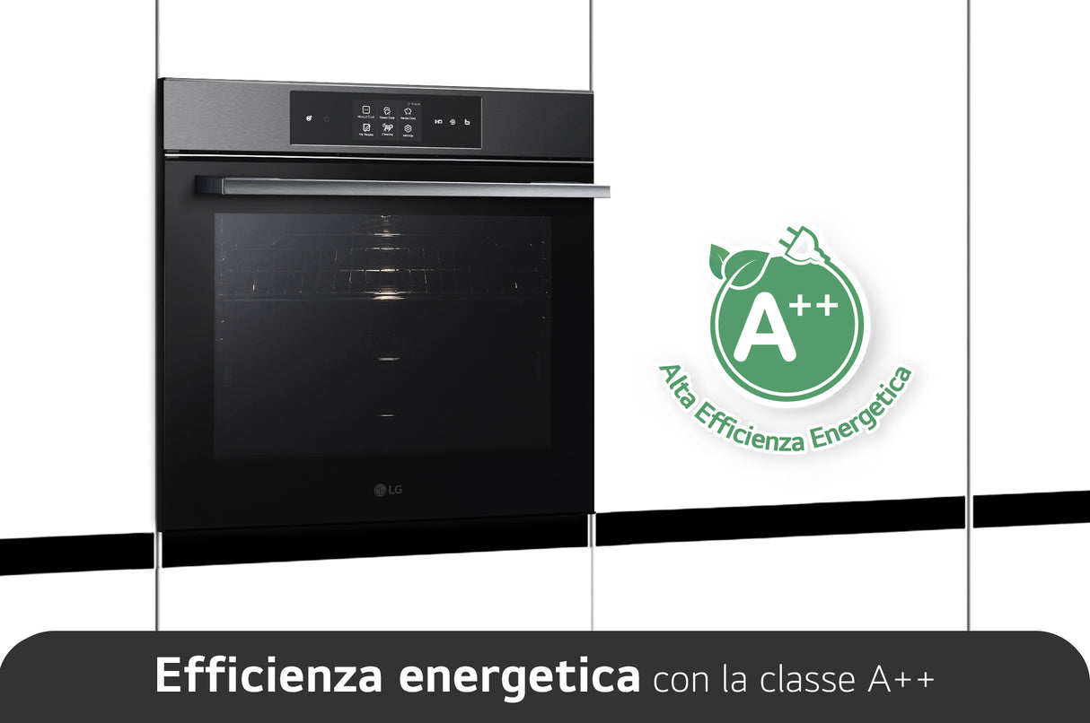 LG InstaView WSED7665B Forno a vapore 76L Classe A++ Display 4,3" EasyClean Wi-Fi