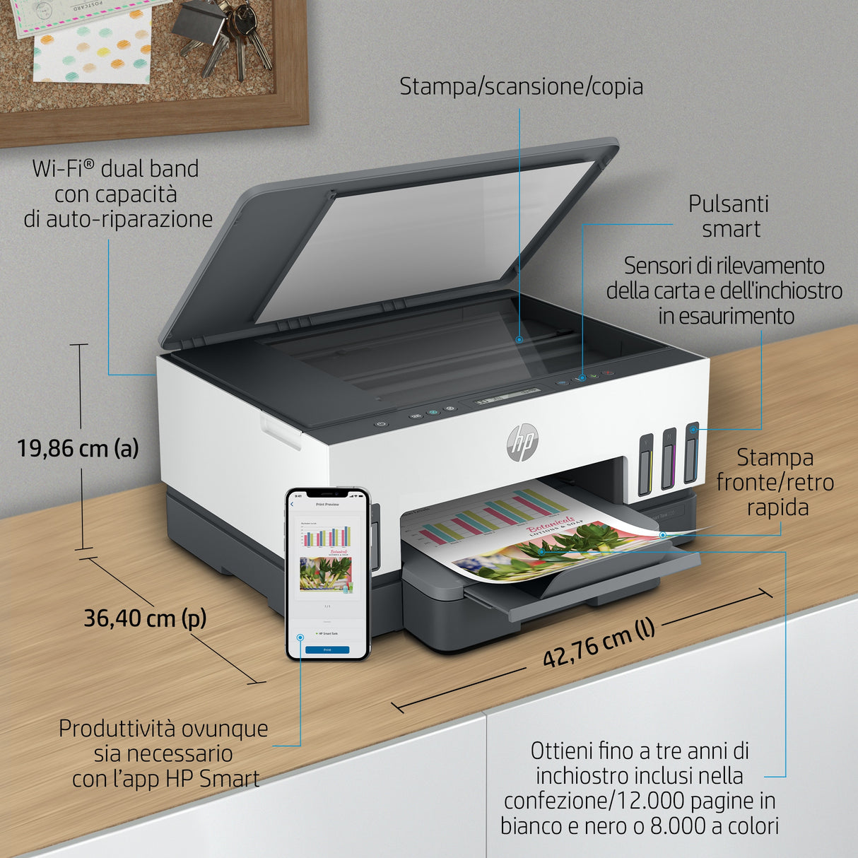 HP Smart Tank Stampante multifunzione 7005