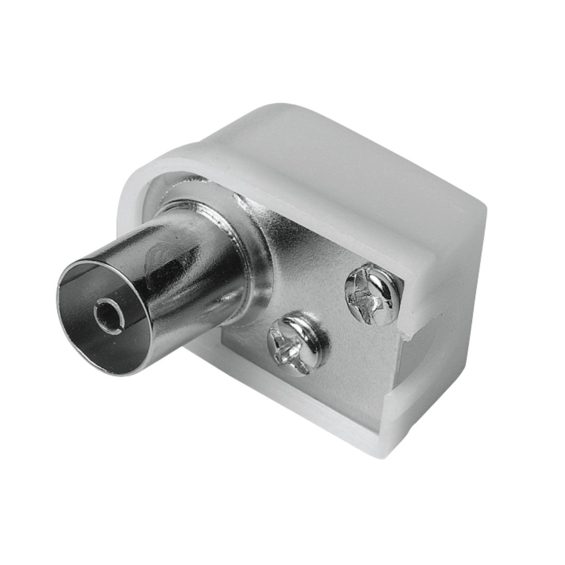 Hama Spina antenna angolare F, 6 mm, 75 Ohms, avvitabile