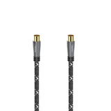 Hama 00205072 cavo coassiale 5 m Nero, Grigio