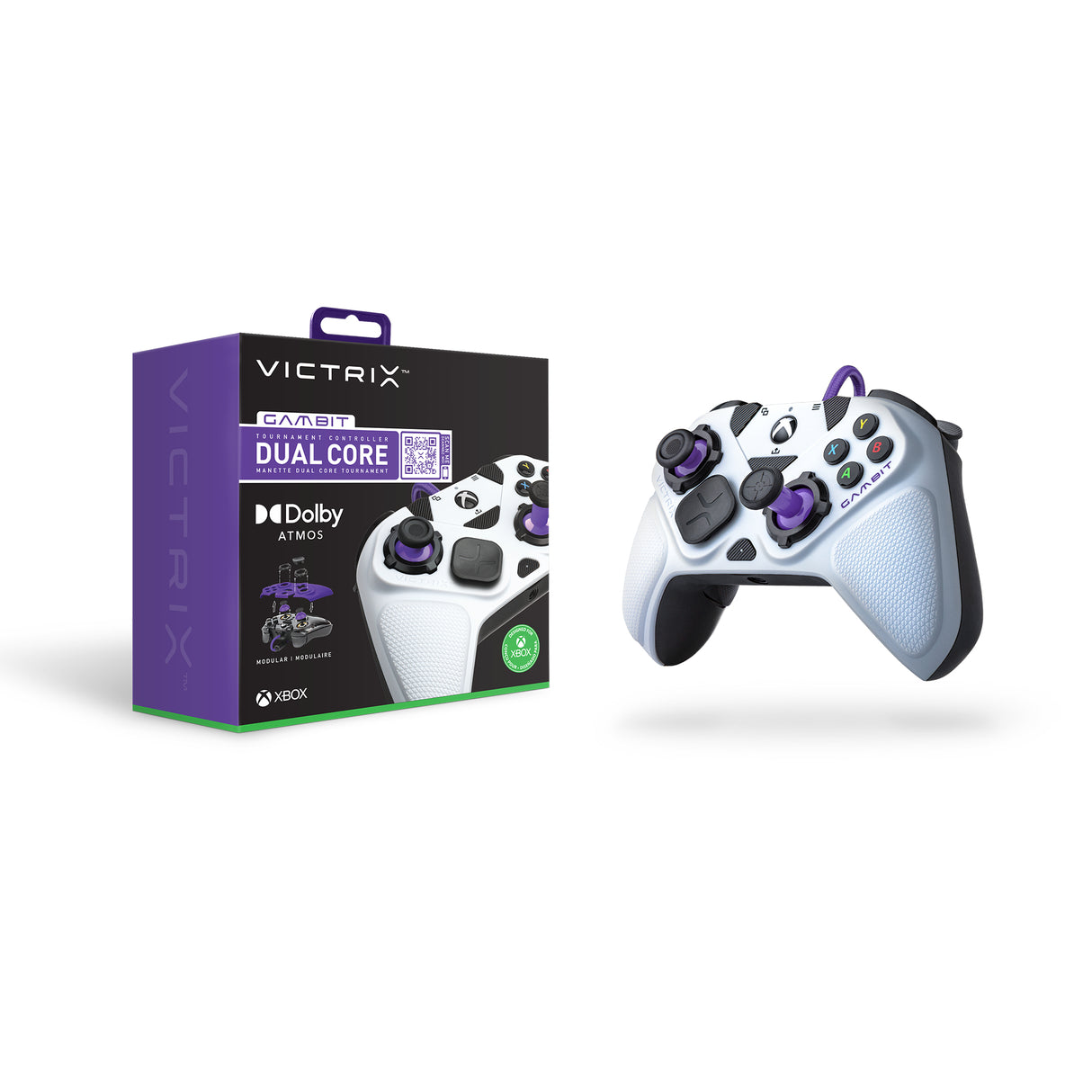 Victrix Gambit Nero, Bianco USB Gamepad Analogico/Digitale PC, Xbox One, Xbox Series S, Xbox Series X