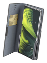 Cellularline Slide & Click - L: (Misure max telefono: 90mm X 170mm) Custodia a libro multicompatibile effetto pelle
