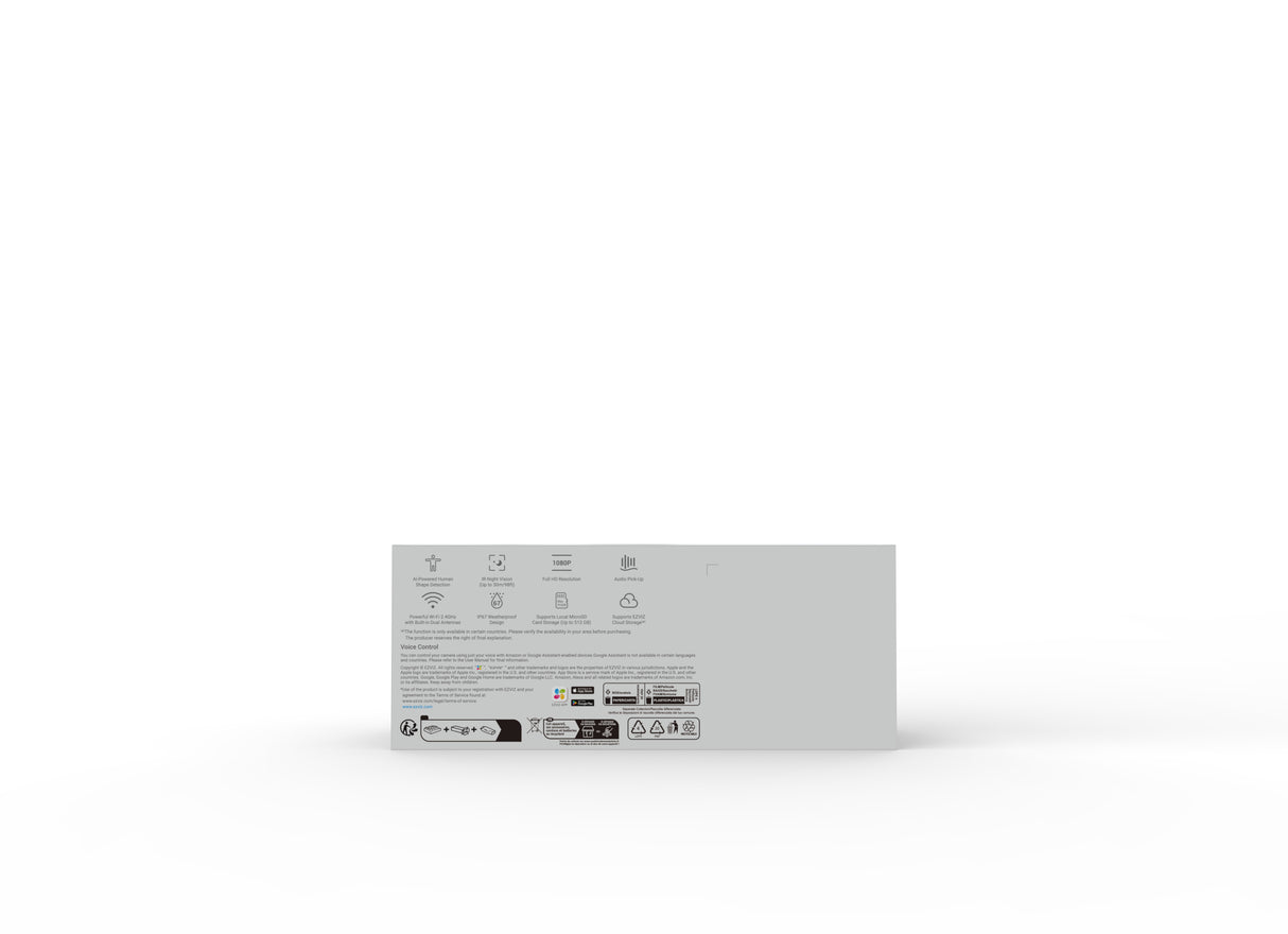 EZVIZ H3c Pallottola (forma) Telecamera di sicurezza IP Esterno 1920 x 1080 Pixel Parete