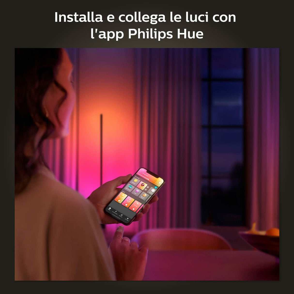 Philips Hue White and Color ambiance Hue White and Color AmbianceGradient Gradient Signe Lampada Smart da Tavolo Bianca