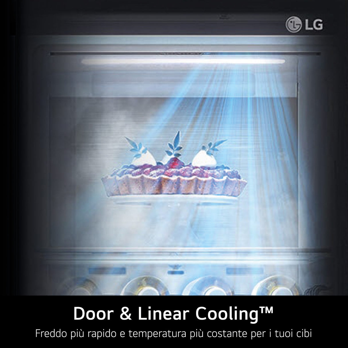 LG InstaView GMG960EVJE Frigorifero Multidoor , Classe E, 638L, Wi-Fi, UVnano, Nero