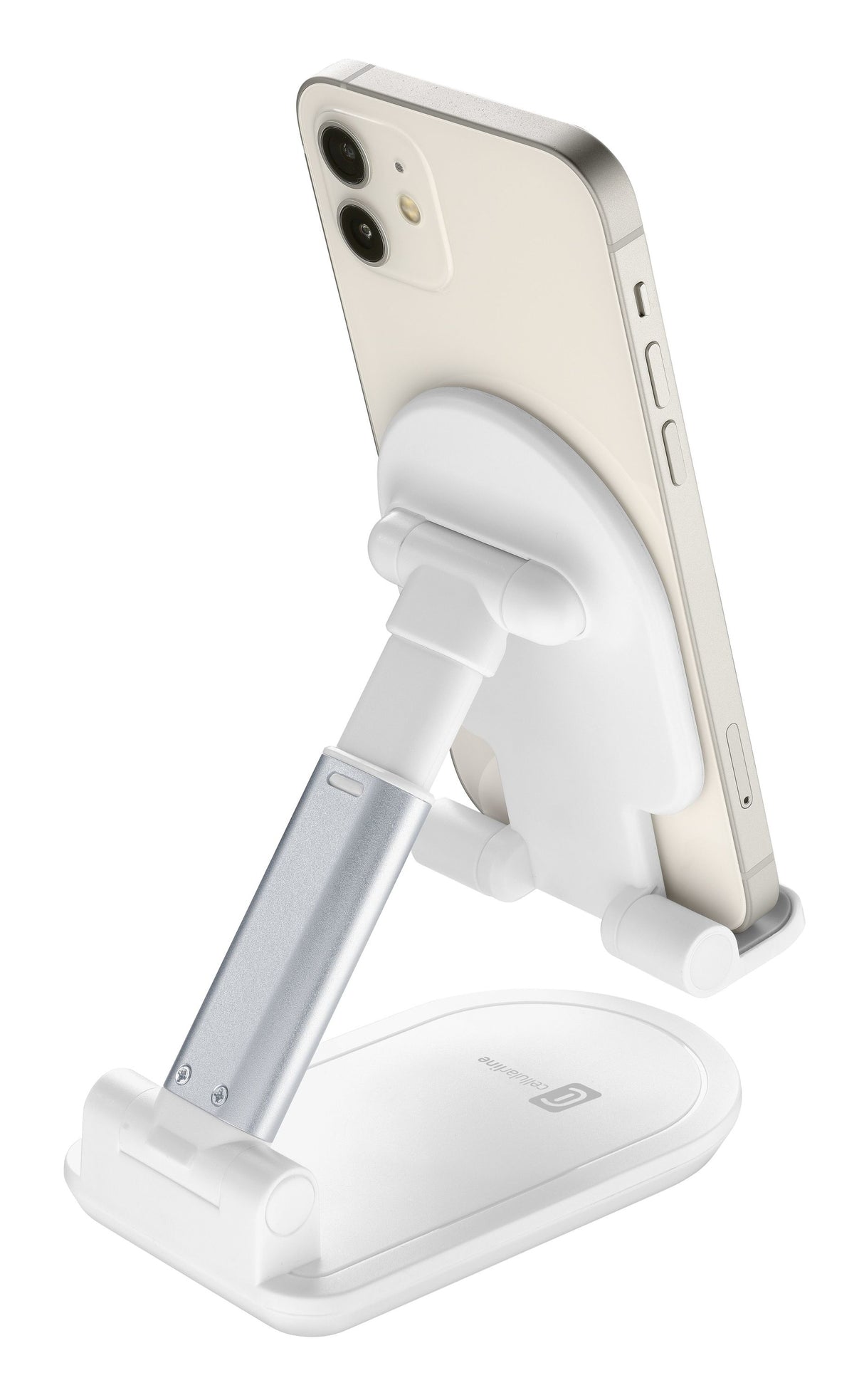 Cellularline Table Stand - Universale per Smartphones e Tablets Supporto da tavolo pieghevole per smartphones e tablets