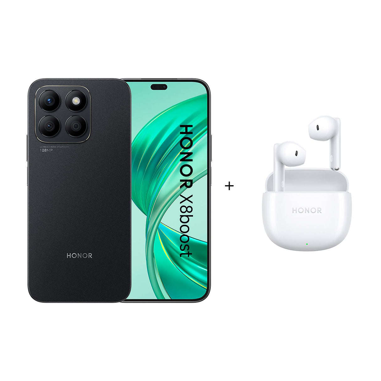 Smartphone Honor X8 BOOST + Earbuds X6 Midnight black