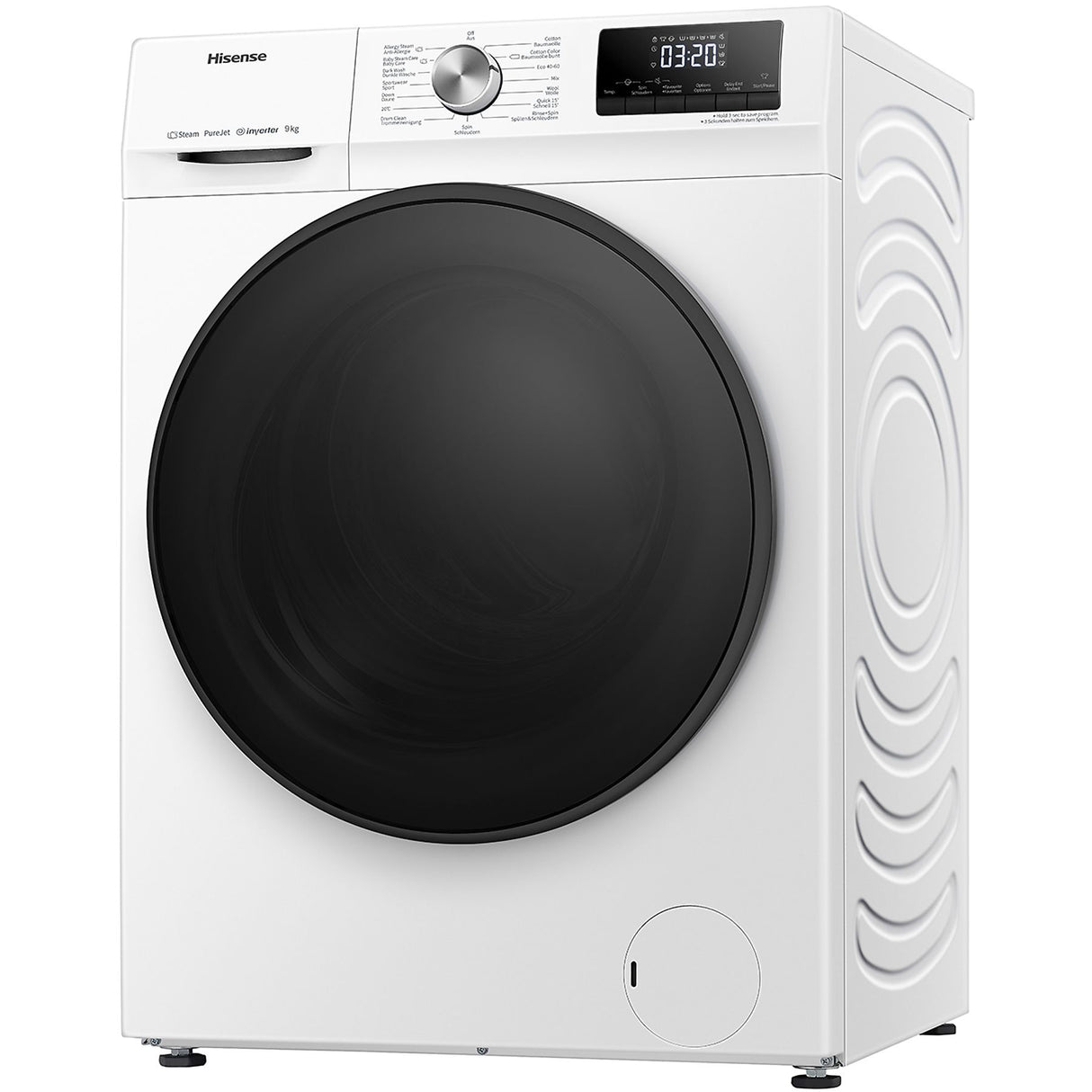 Hisense WFQA9014EVJM lavatrice Caricamento frontale 9 kg 1400 Giri/min Bianco