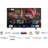 TCL 65C655 QLED Pro Smart TV 65 pollici, 4K Ultra HD, HDR, Google TV, Dolby Atmos, Wi-Fi, Bluetooth, Alexa e Google Assistant, Google Duo