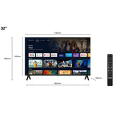 TCL 32S5400AF Smart TV 32 pollici, Full HD, HDR, Android TV, Wi-Fi, Bluetooth, Google Assistant