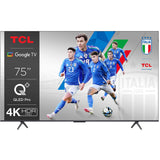 TCL 75C655 QLED Pro Smart TV 75 pollici, 4K Ultra HD, HDR, Google TV, Dolby Atmos, Wi-Fi, Bluetooth, Alexa e Google Assistant, Google Duo