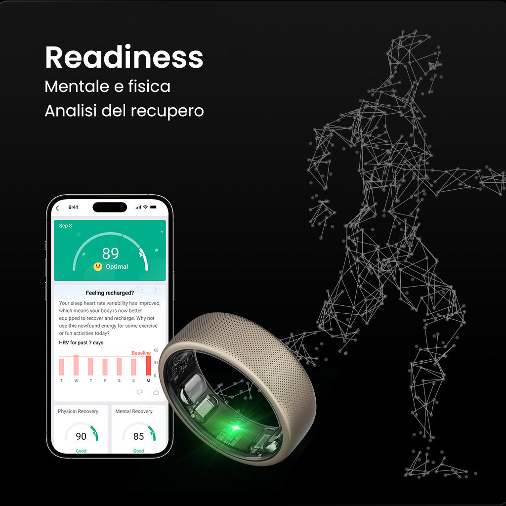 Amazfit Helio Ring Smart Ring Titanio Taglia 12