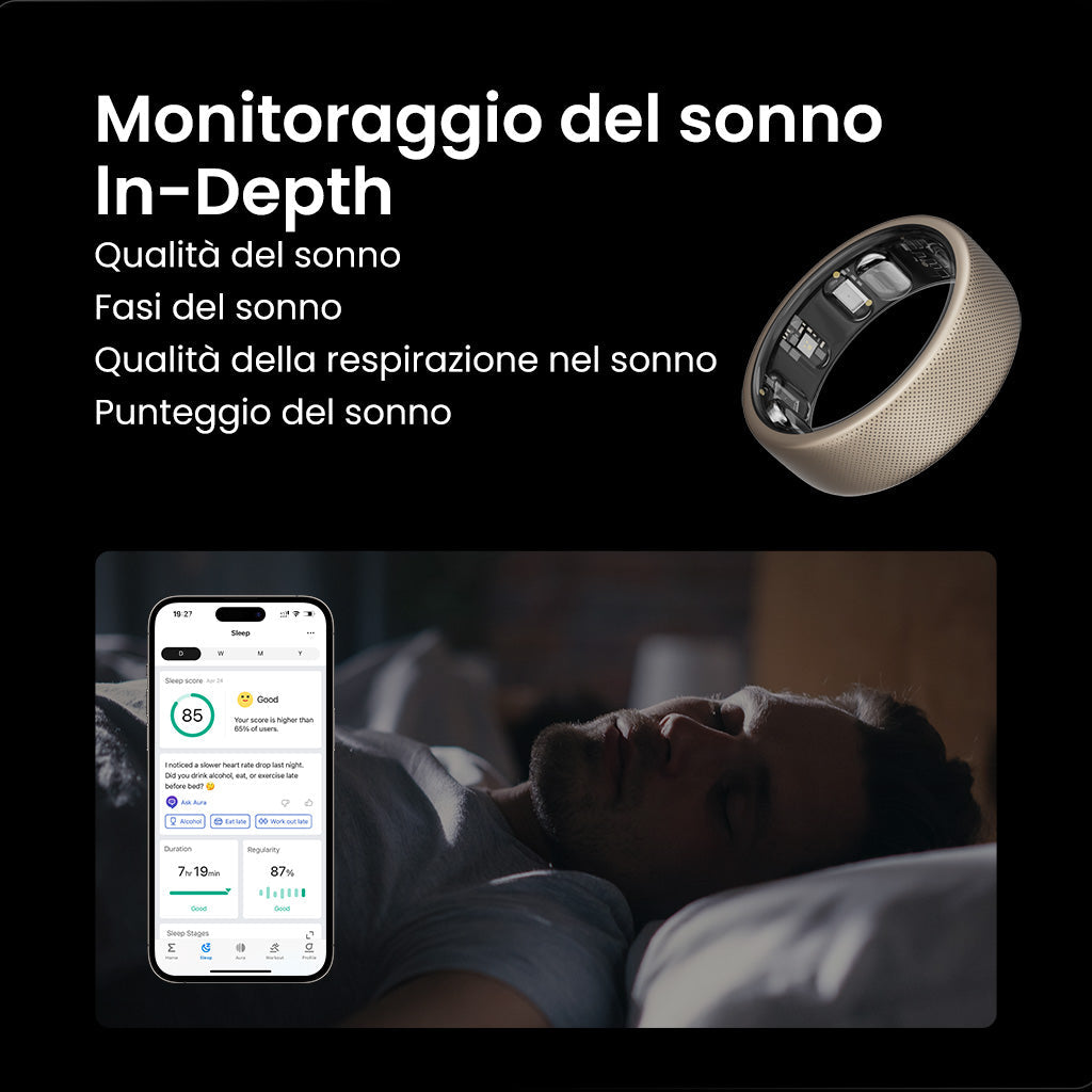 Amazfit Helio Ring Smart Ring Titanio Taglia 12