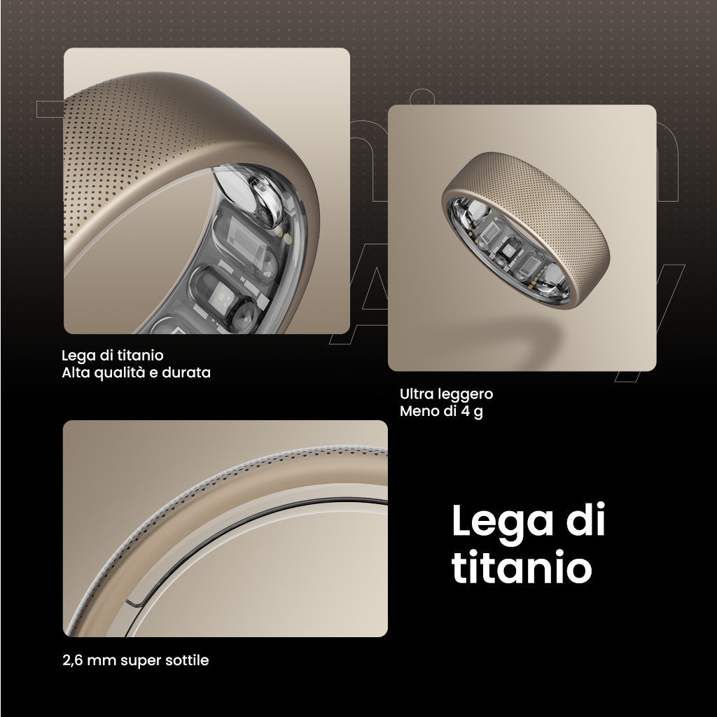Amazfit Helio Ring Smart Ring Titanio Taglia 12