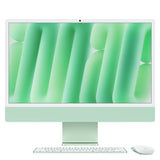 Apple iMac 24" Retina Display 4,5K - Chip M4 con 10-core CPU e 10‑core GPU - Archiviazione da 256GB SSD e 16GB di memoria unificata con Magic Keyboard - Verde, MWUY3T/A