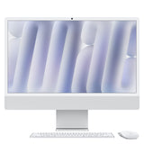 Apple iMac 24" Retina Display 4,5K - Chip M4 con 8-core CPU e 8‑core, GPU - Archiviazione da 256GB SSD e 16GB di memoria unificata con Magic Keyboard - Argento, MWUC3T/A