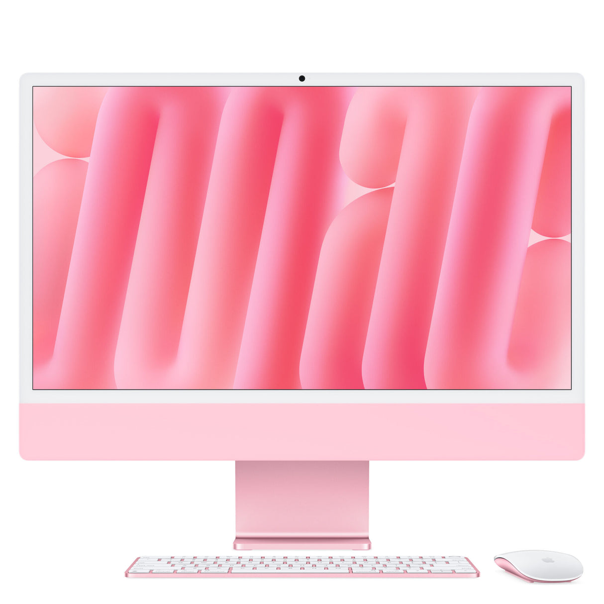 Apple iMac 24" Retina Display 4,5K - Chip M4 con 10-core CPU e 10‑core GPU - Archiviazione da 512GB SSD e 24GB di memoria unificata con Magic Keyboard - Rosa, MD2U4T/A