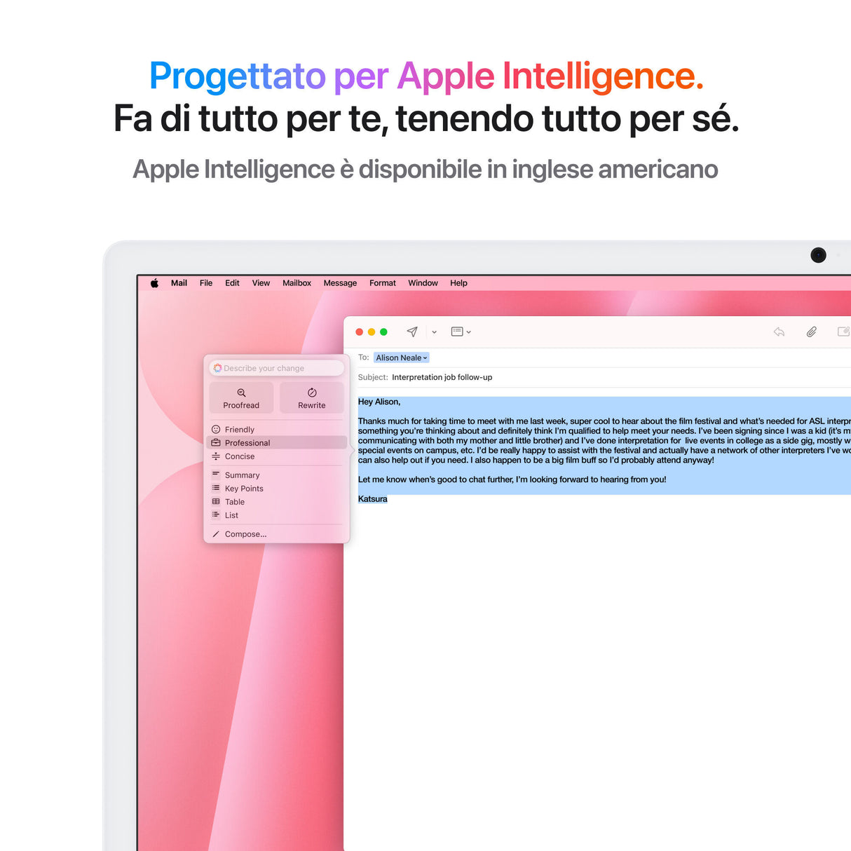 Apple iMac 24" Retina Display 4,5K - Chip M4 con 10-core CPU e 10‑core GPU - Archiviazione da 512GB SSD e 24GB di memoria unificata con Magic Keyboard - Rosa, MD2U4T/A