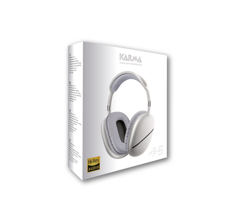 Cuffie microfono bluetooth Karma Air Sound Max Silver