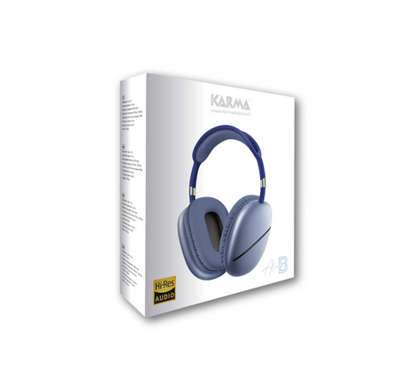Cuffie microfono bluetooth Karma Air Sound Max Blu