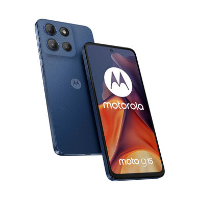 Motorola Moto G15 8 GB / 512 GB Blu (Navy Peony) Dual SIM 4G – Display 6,72″ FHD+ 90 Hz, Batteria 5200 mAh